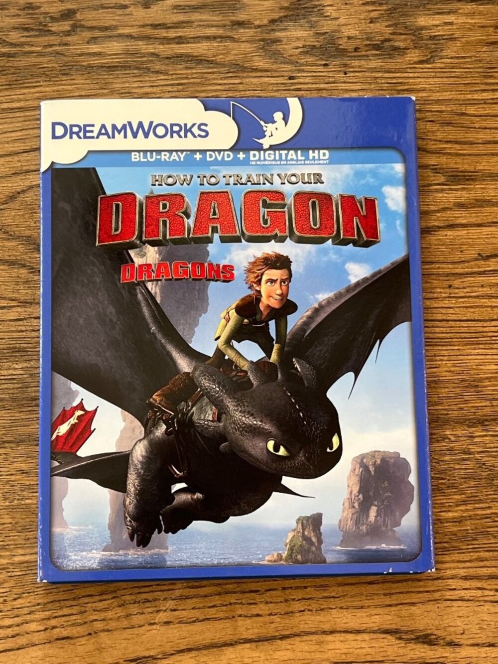 How To Train Your Dragon 2010 Movie Blu-Ray/DVD/Digital HD DreamWorks Pre-Owned